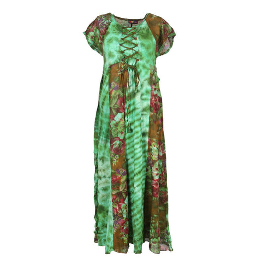Tie Dye Floral Maxi Dress