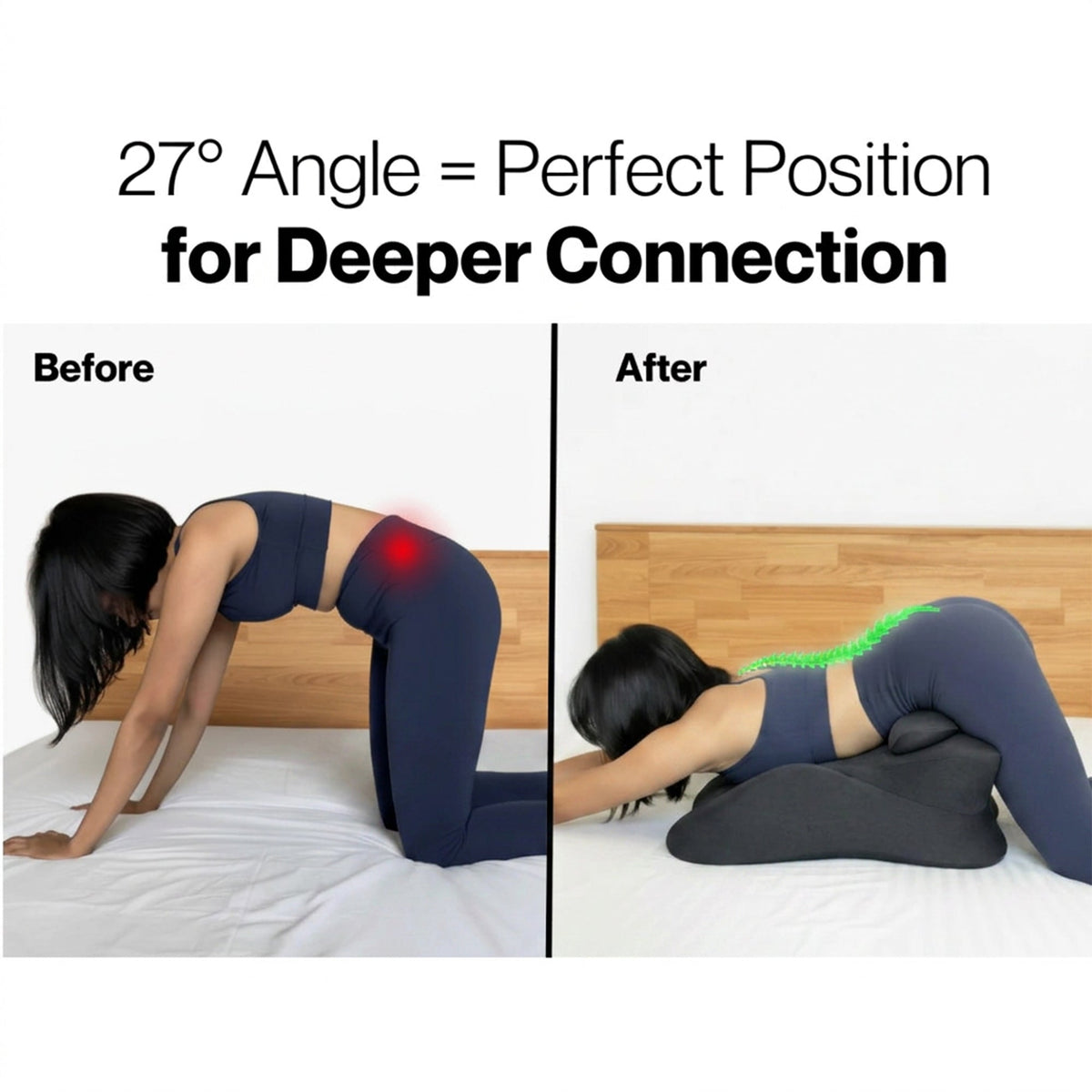 Ergonomic Intimacy Support Pillow for Comfort & Positioning