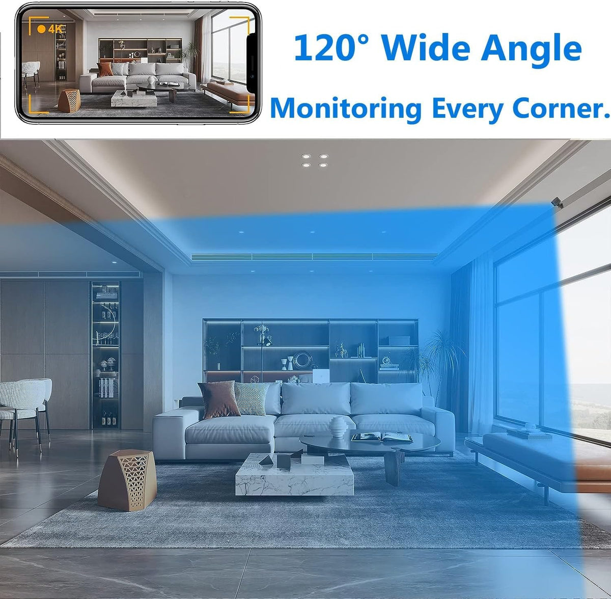 1080P Wi-Fi Indoor Security Camera with Night Vision & Motion Alerts