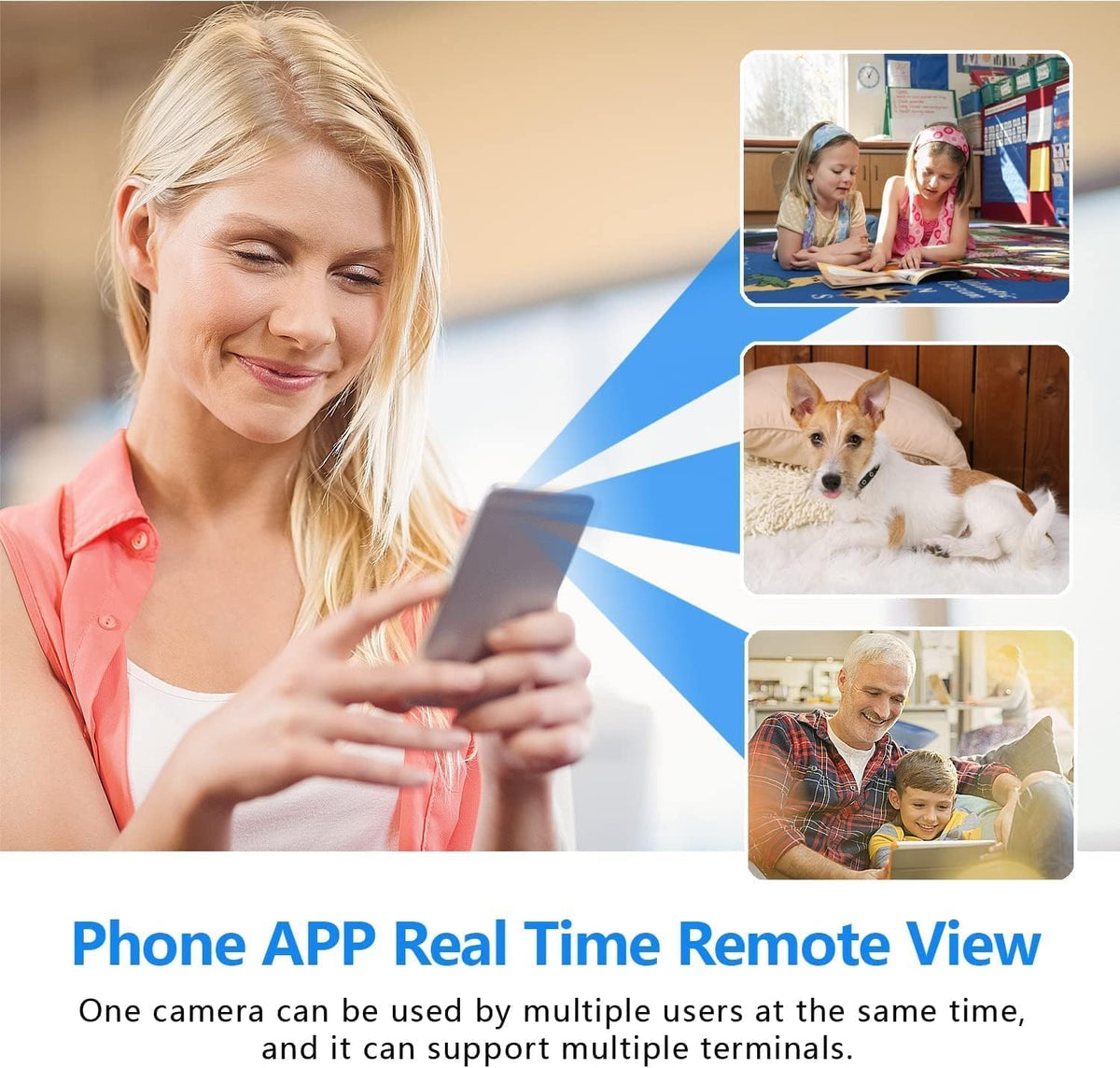 1080P Wi-Fi Indoor Security Camera with Night Vision & Motion Alerts