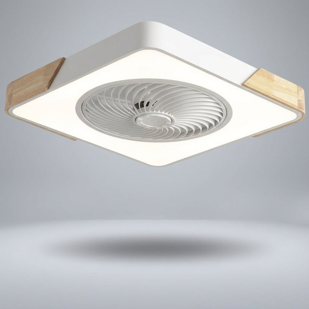 Ceiling Fan Light with Integrated LED & Remote Control – 3 Speeds, 56cm