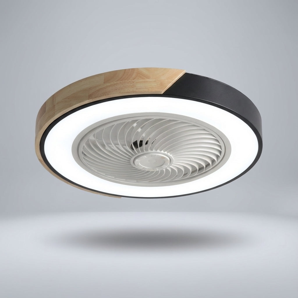 Ceiling Fan Light with Integrated LED & Remote Control – 3 Speeds, 56cm