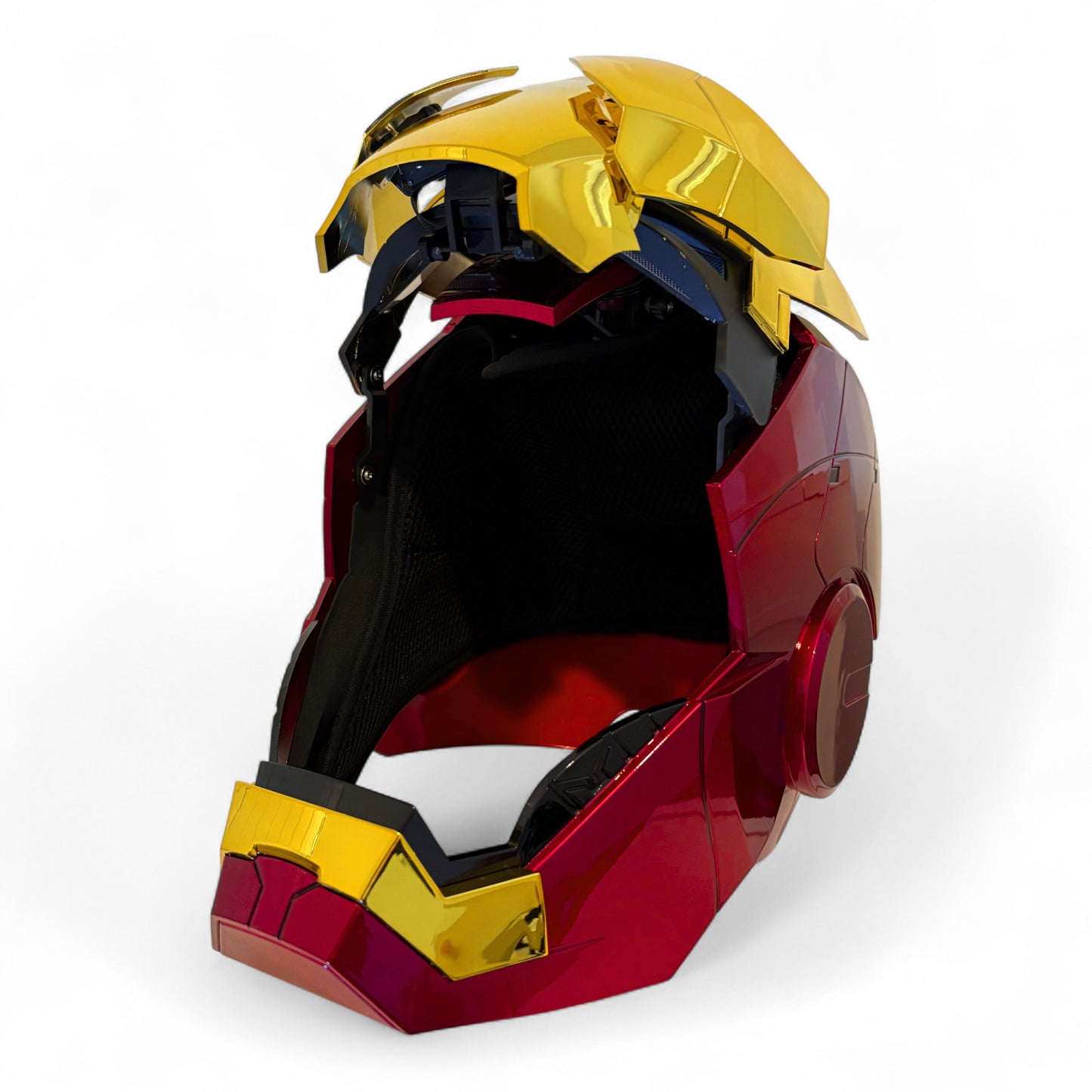 Iron Man MK5 Helmet Gold Edition – Voice-Controlled Cosplay Helmet