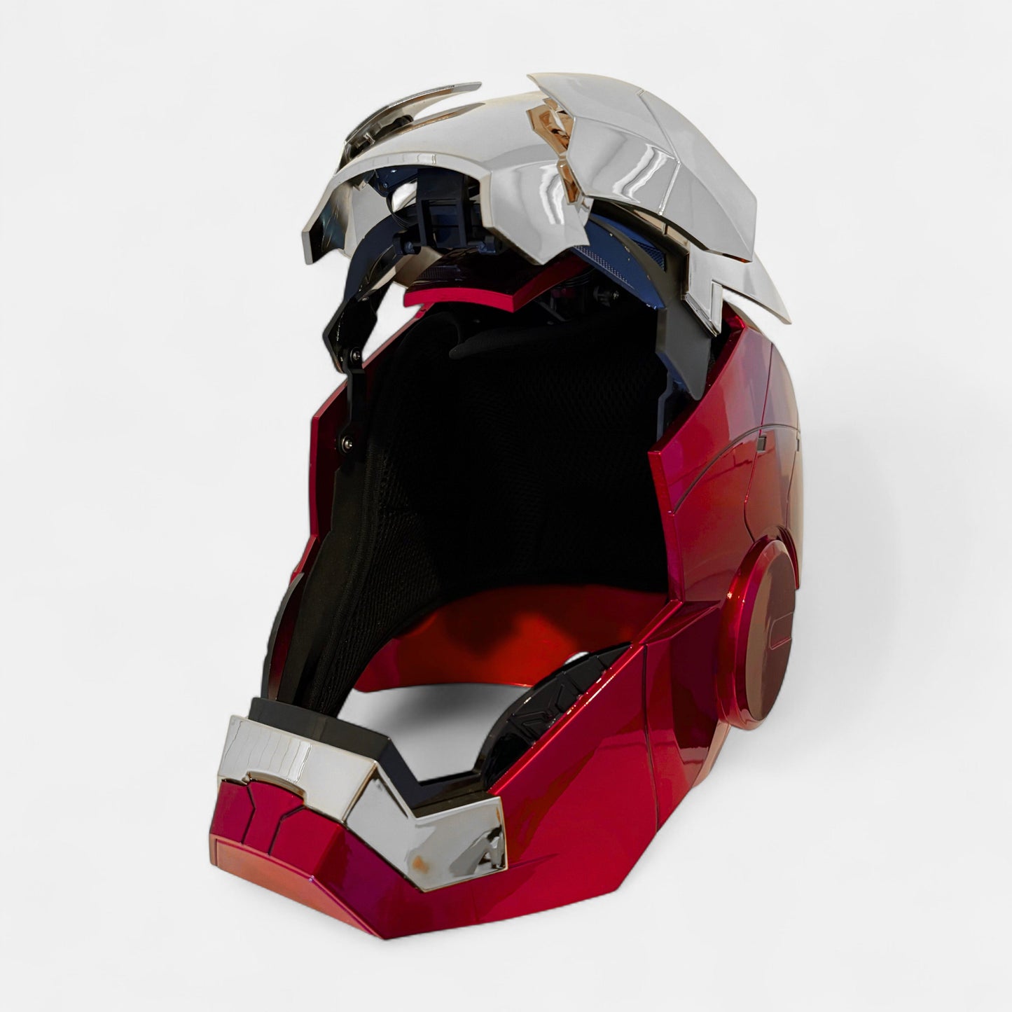 Iron Man MK5 Helmet Silver Edition – Voice-Controlled Cosplay Helmet