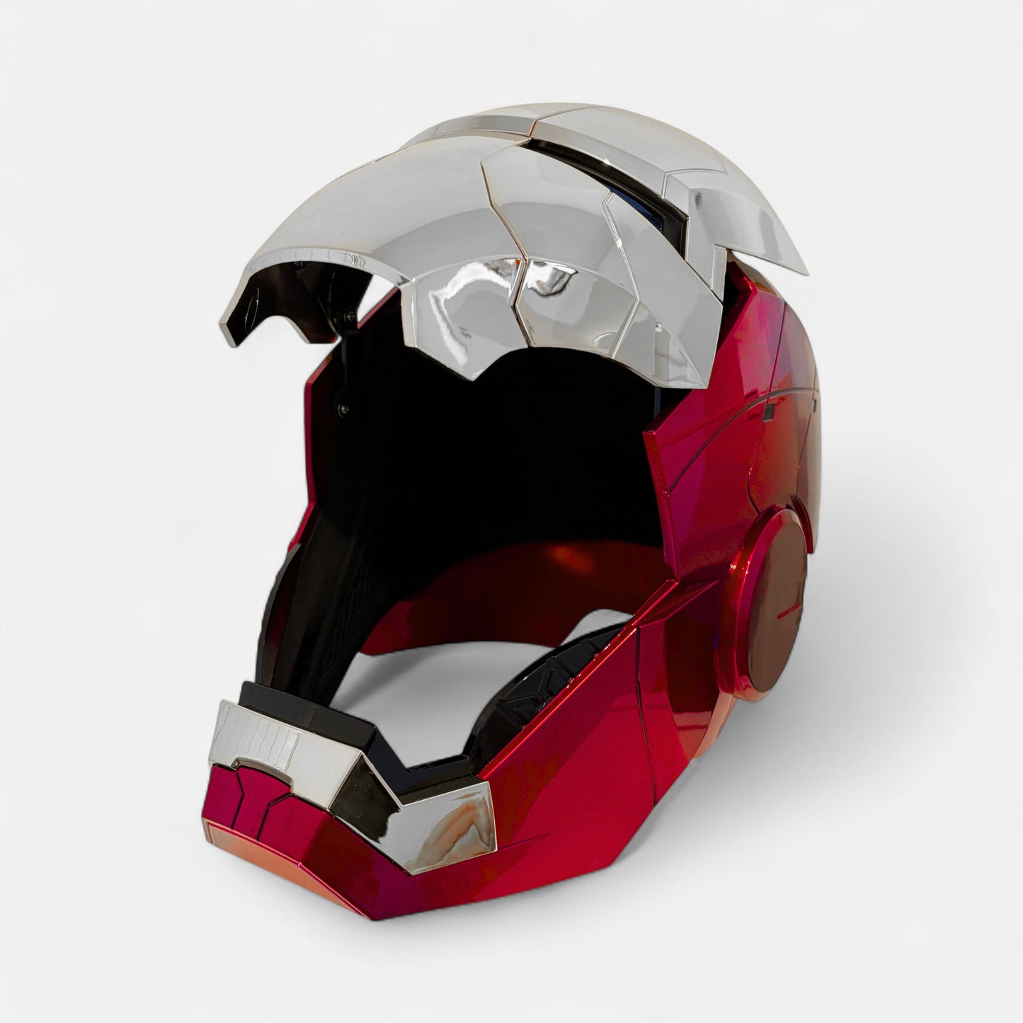 Iron Man MK5 Helmet Silver Edition – Voice-Controlled Cosplay Helmet