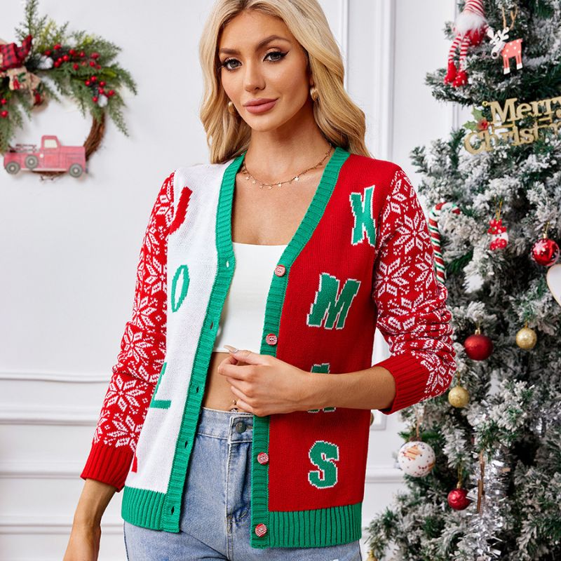 Christmas Jumper - Jolly Christmas Buttoned