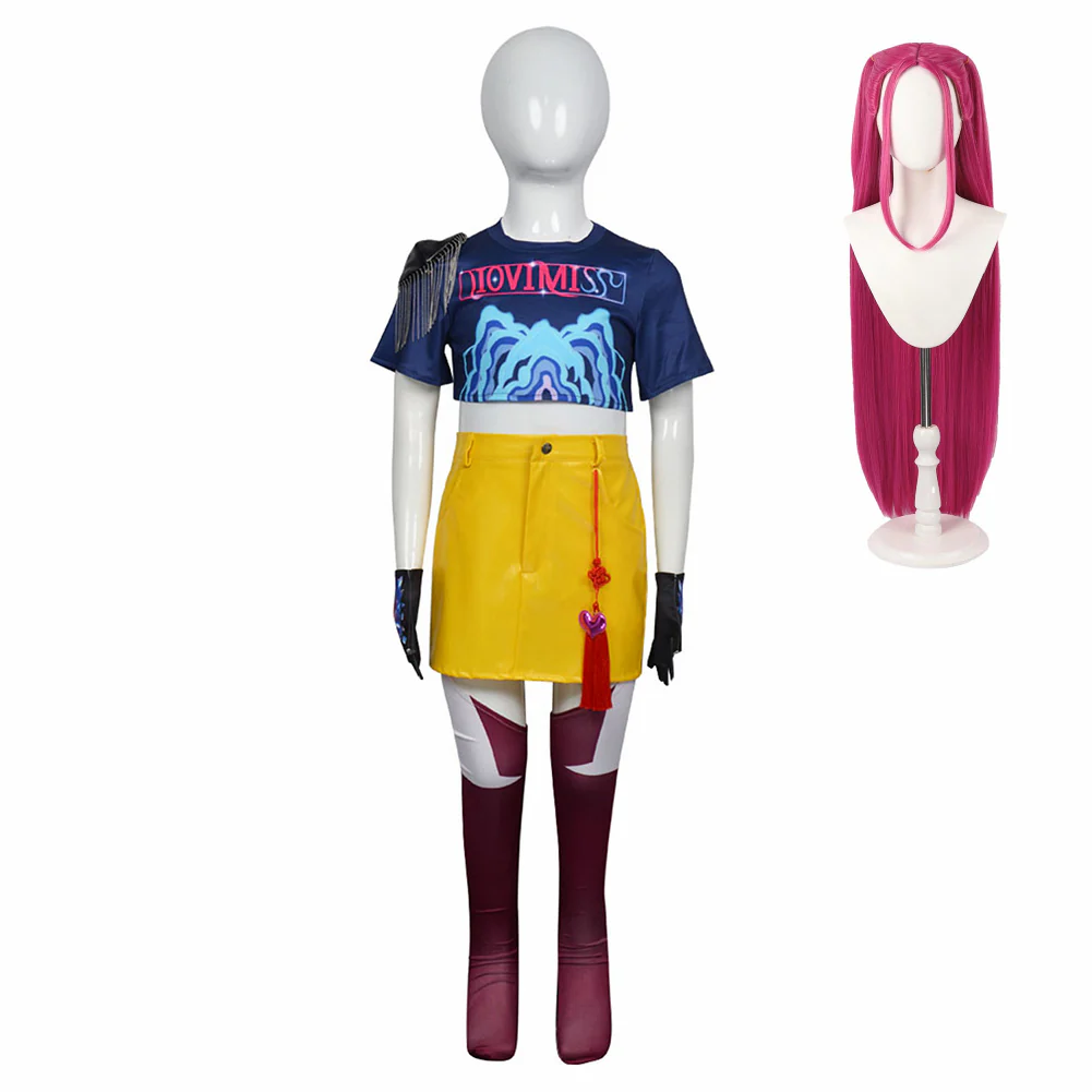 Kids' Rumi Mira Zoey Blue Yellow Set Halloween Costume