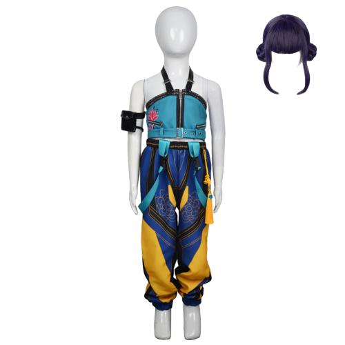 Kids' Rumi Mira Zoey Blue Yellow Set Halloween Costume