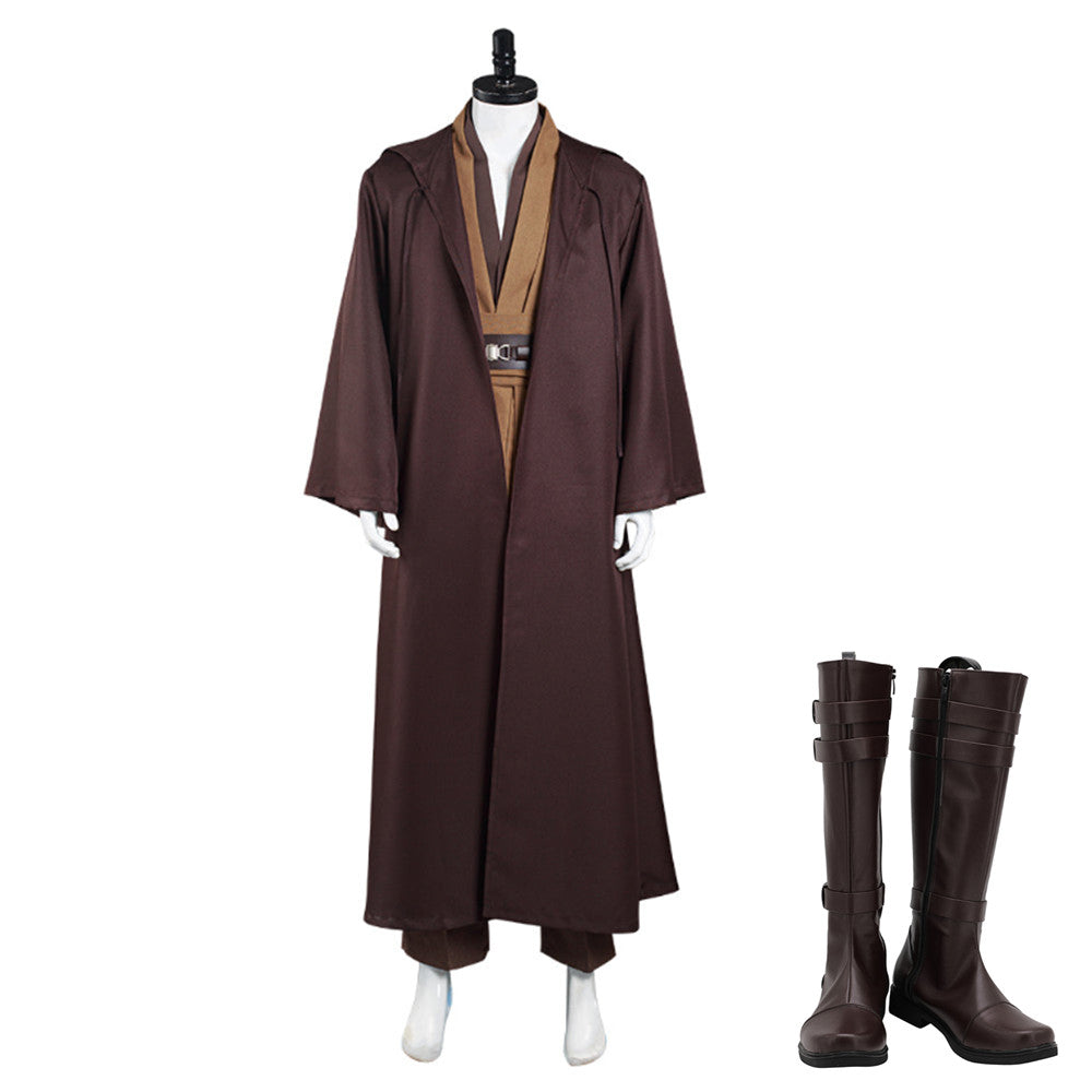 Kenobi Jedi Tunic Brown With Robe Halloween Costume