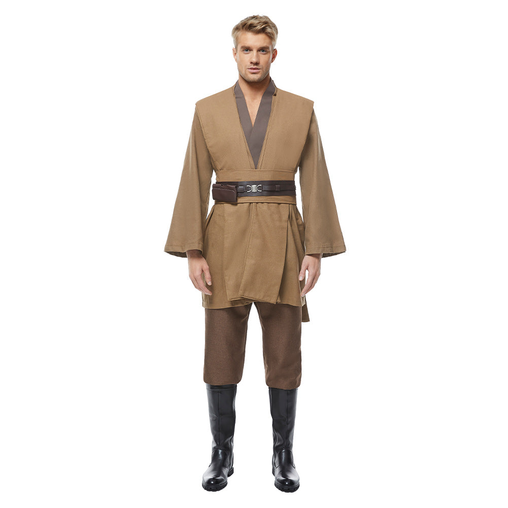 Kenobi Jedi Tunic Brown With Robe Halloween Costume