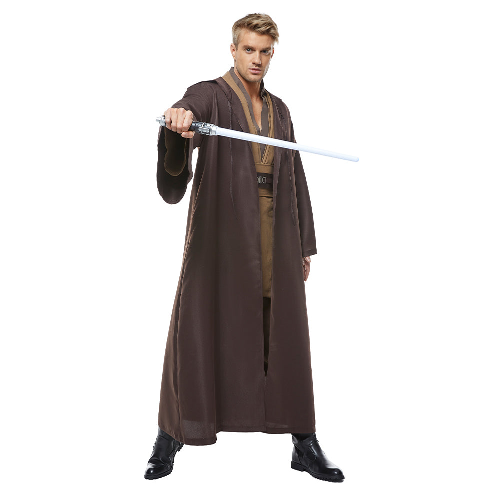 Kenobi Jedi Tunic Brown With Robe Halloween Costume