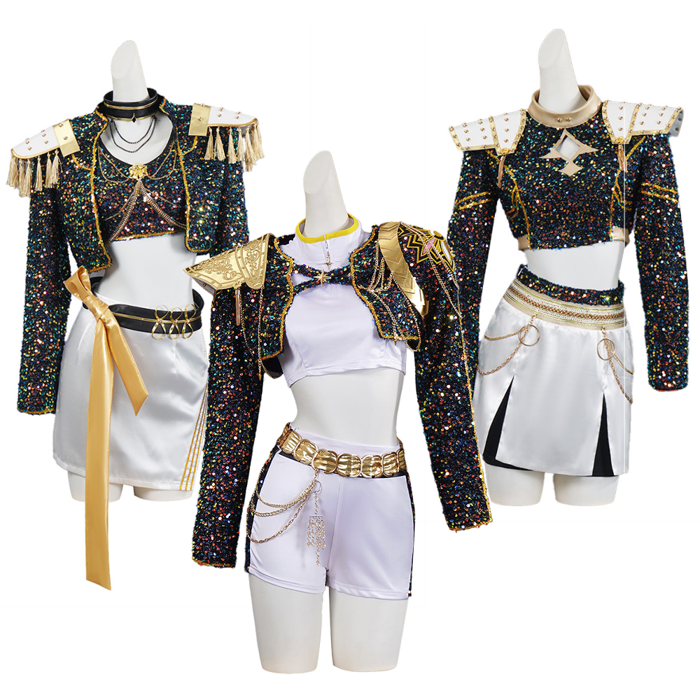 Kids' Golden Rumi Zoey Mira Black White Halloween Costume