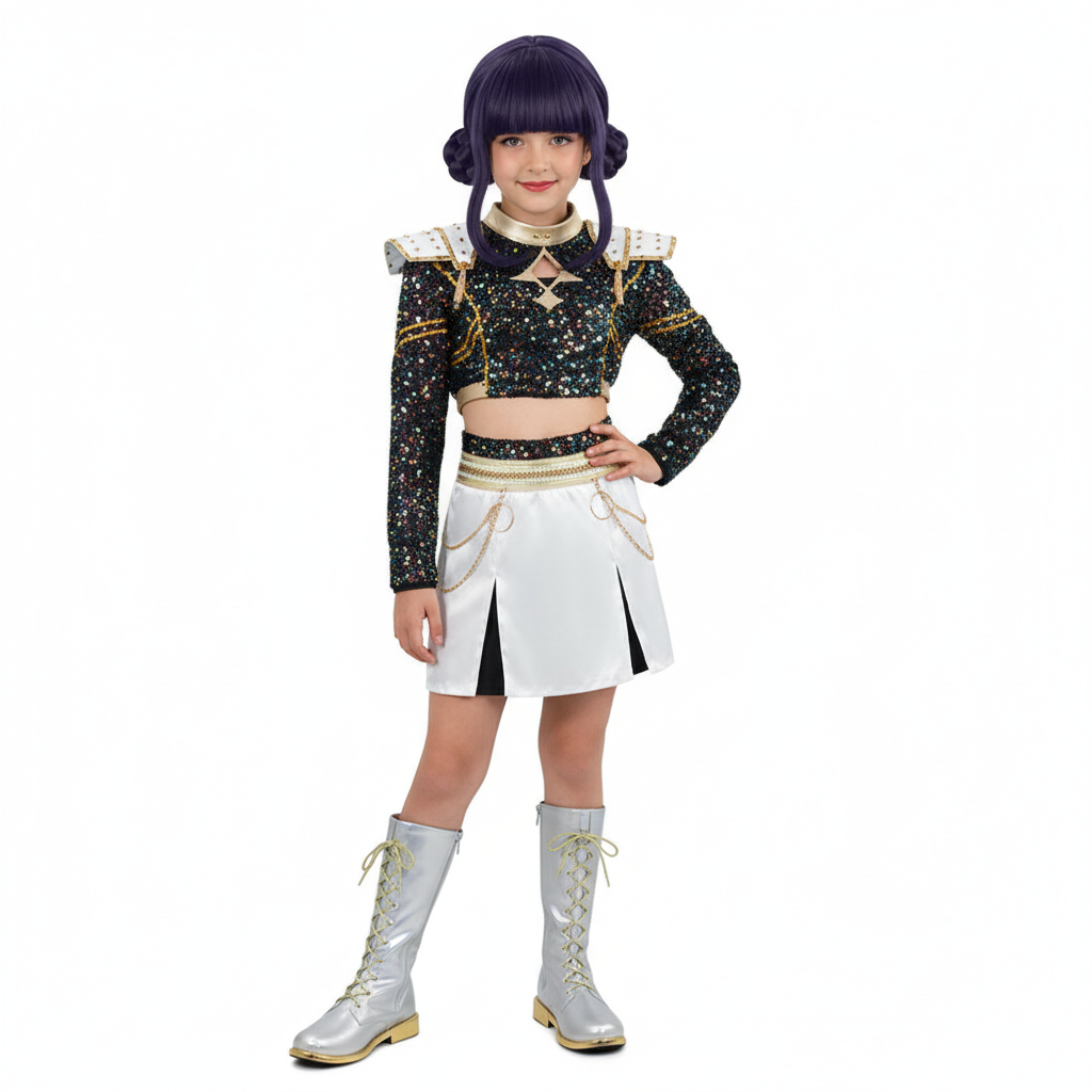 Kids' Golden Rumi Zoey Mira Black White Halloween Costume