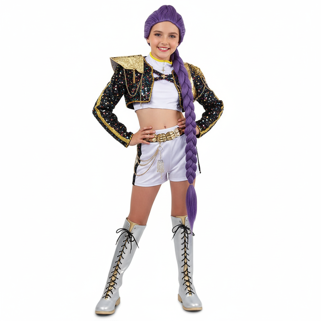Kids' Golden Rumi Zoey Mira Black White Halloween Costume