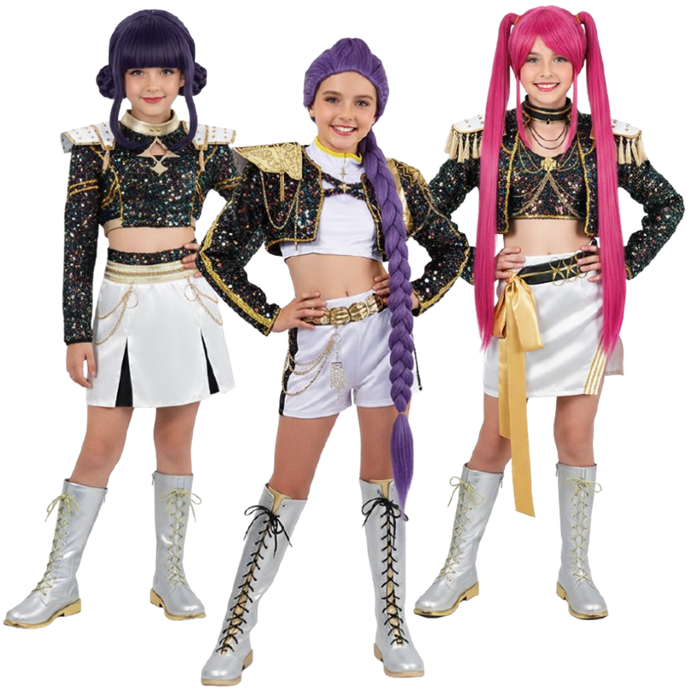 Kids' Golden Rumi Zoey Mira Black White Halloween Costume