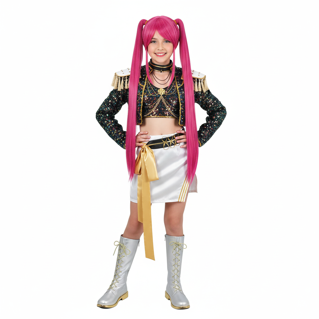 Kids' Golden Rumi Zoey Mira Black White Halloween Costume