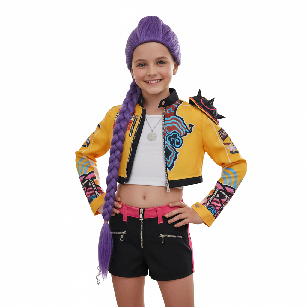 Kids' Rumi Mira Zoey Blue Yellow Set Halloween Costume