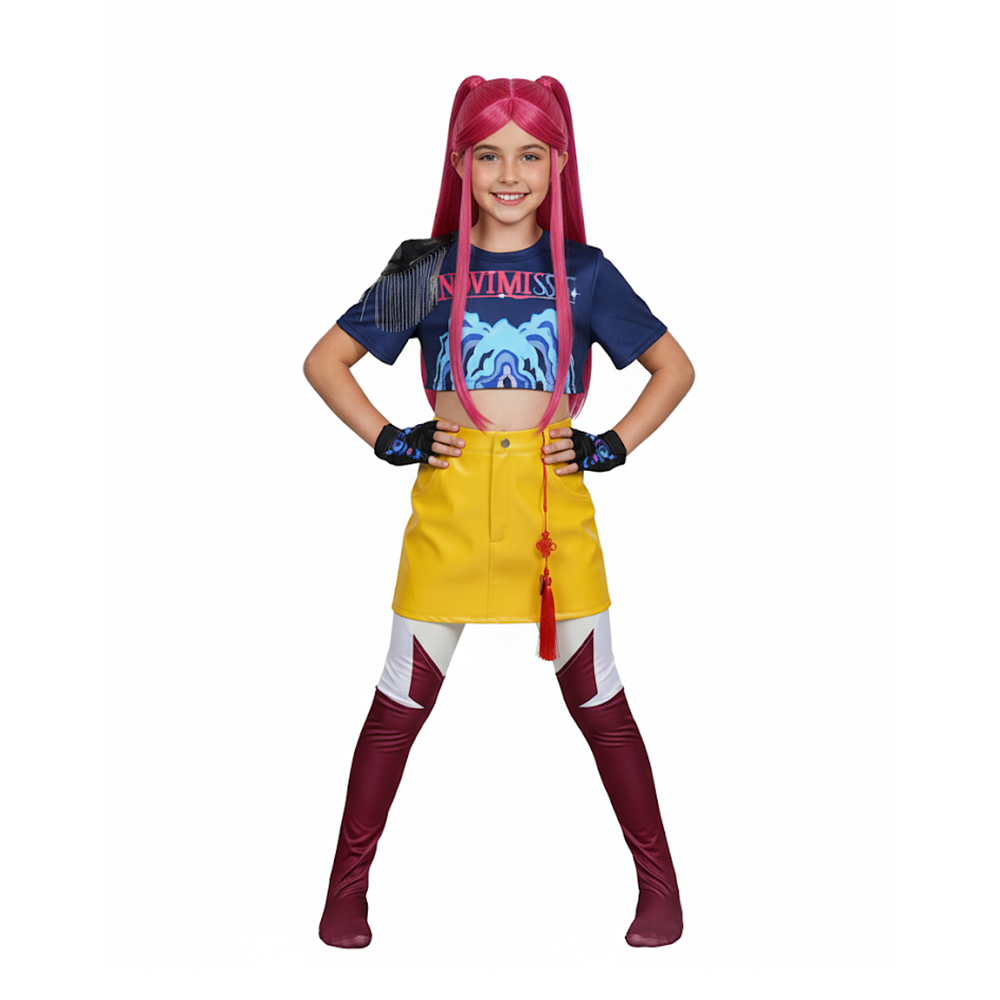 Kids' Rumi Mira Zoey Blue Yellow Set Halloween Costume