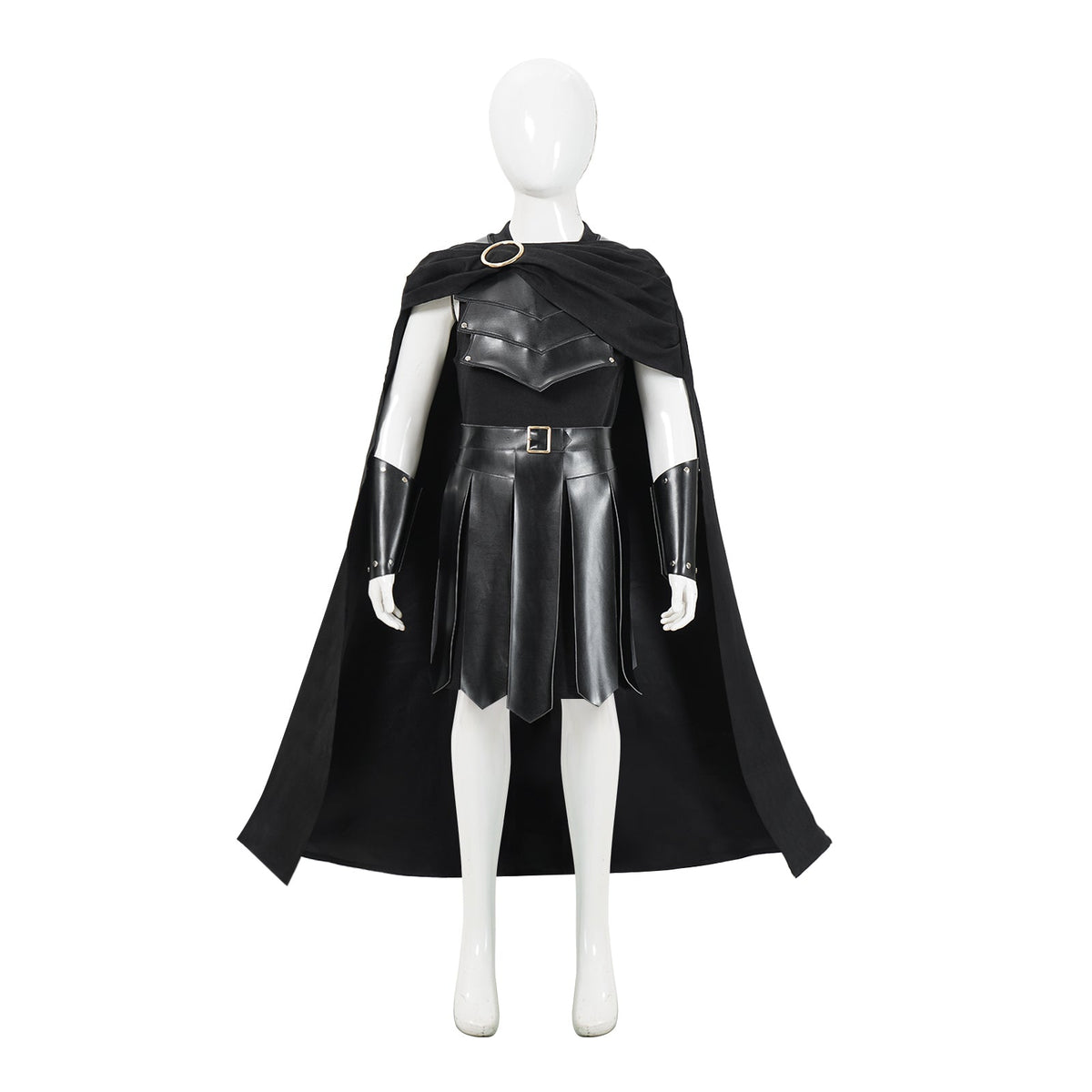 Kids' The Odyssey (2026) Agamemnon Black Cloak Set Halloween Costume