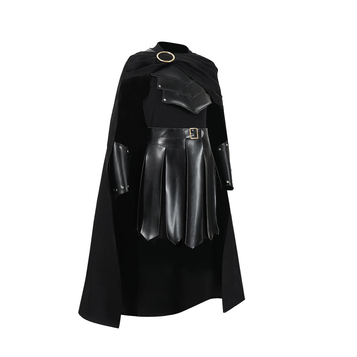 Kids' The Odyssey (2026) Agamemnon Black Cloak Set Halloween Costume