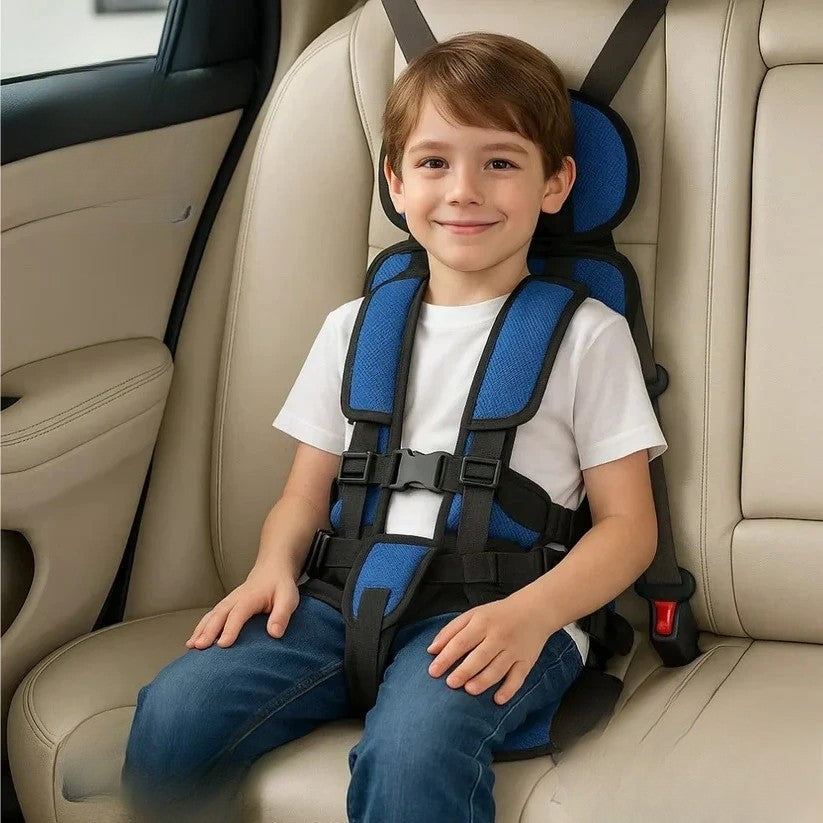 Portable Folding Child Travel Seat with 5-Point Harness