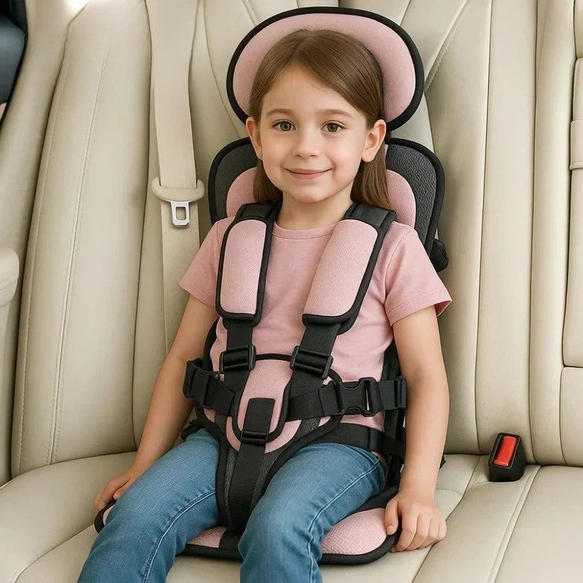 Portable Folding Child Travel Seat with 5-Point Harness