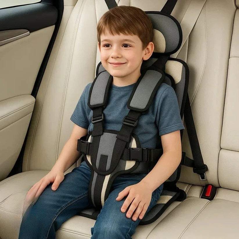 Foldable Child Travel Seat – Portable 5-Point Harness Seat