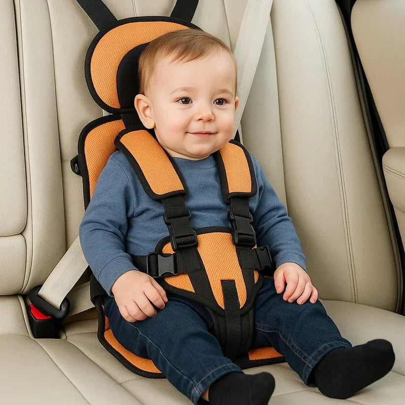 Portable Folding Child Travel Seat with 5-Point Harness