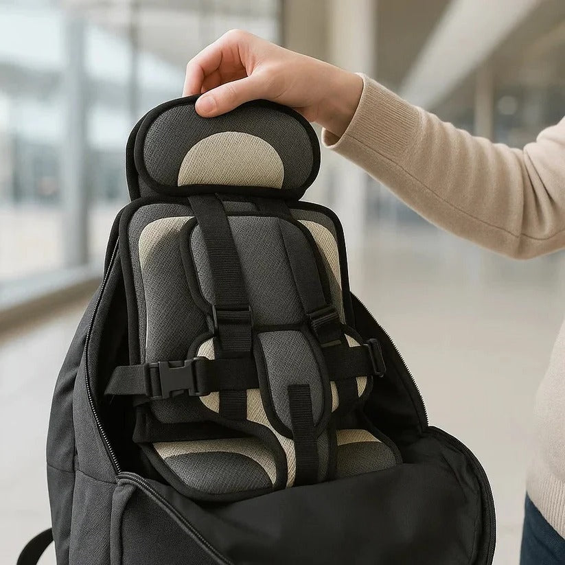 Portable Folding Child Travel Seat with 5-Point Harness