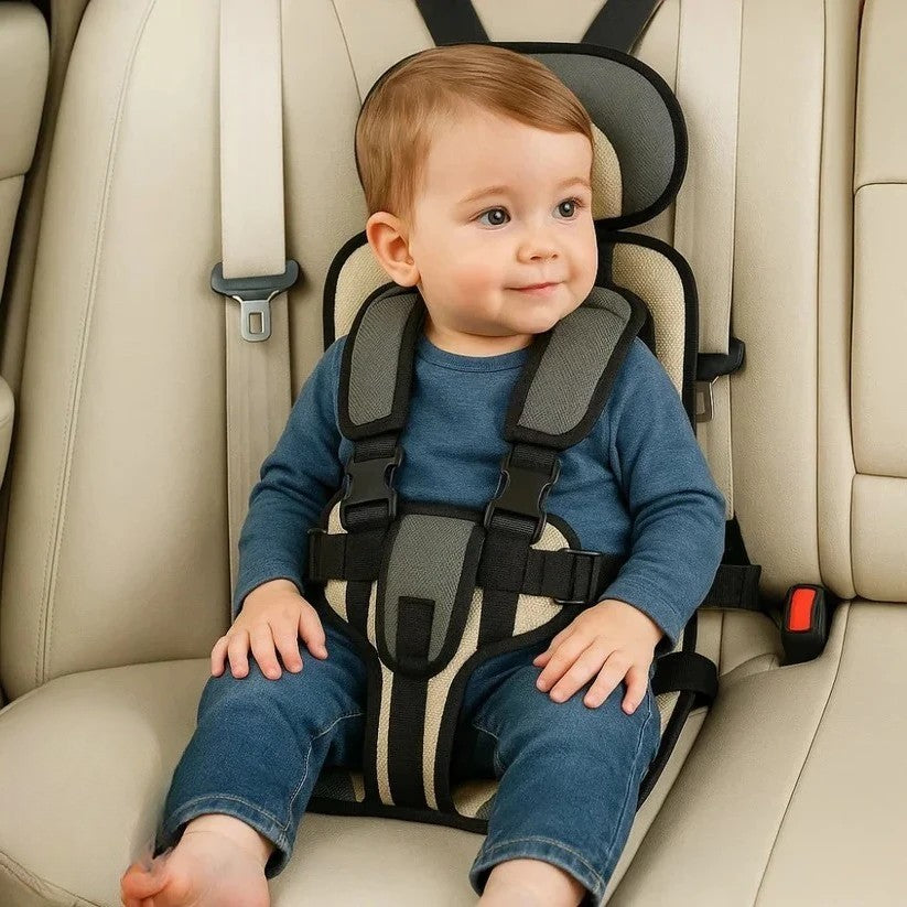 Portable Folding Child Travel Seat with 5-Point Harness