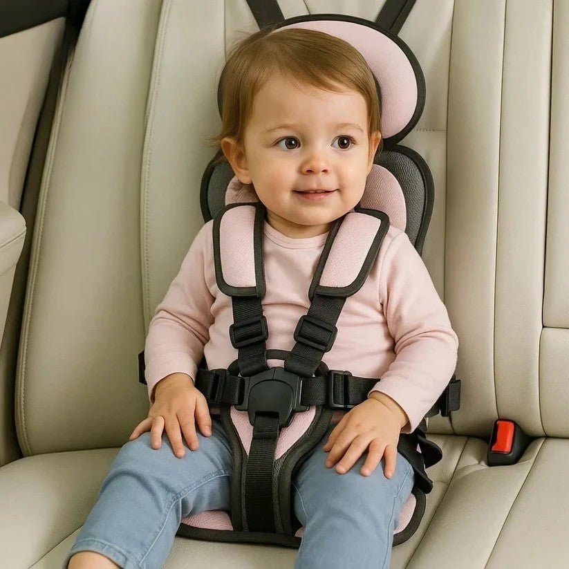 Portable Folding Child Travel Seat with 5-Point Harness