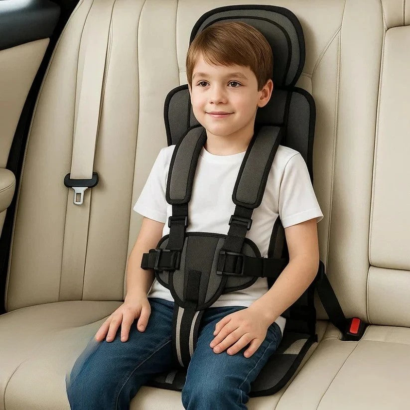 Portable Folding Child Travel Seat with 5-Point Harness