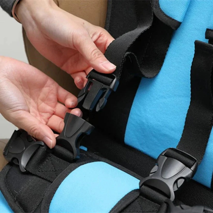Foldable Child Travel Seat – Portable 5-Point Harness Seat