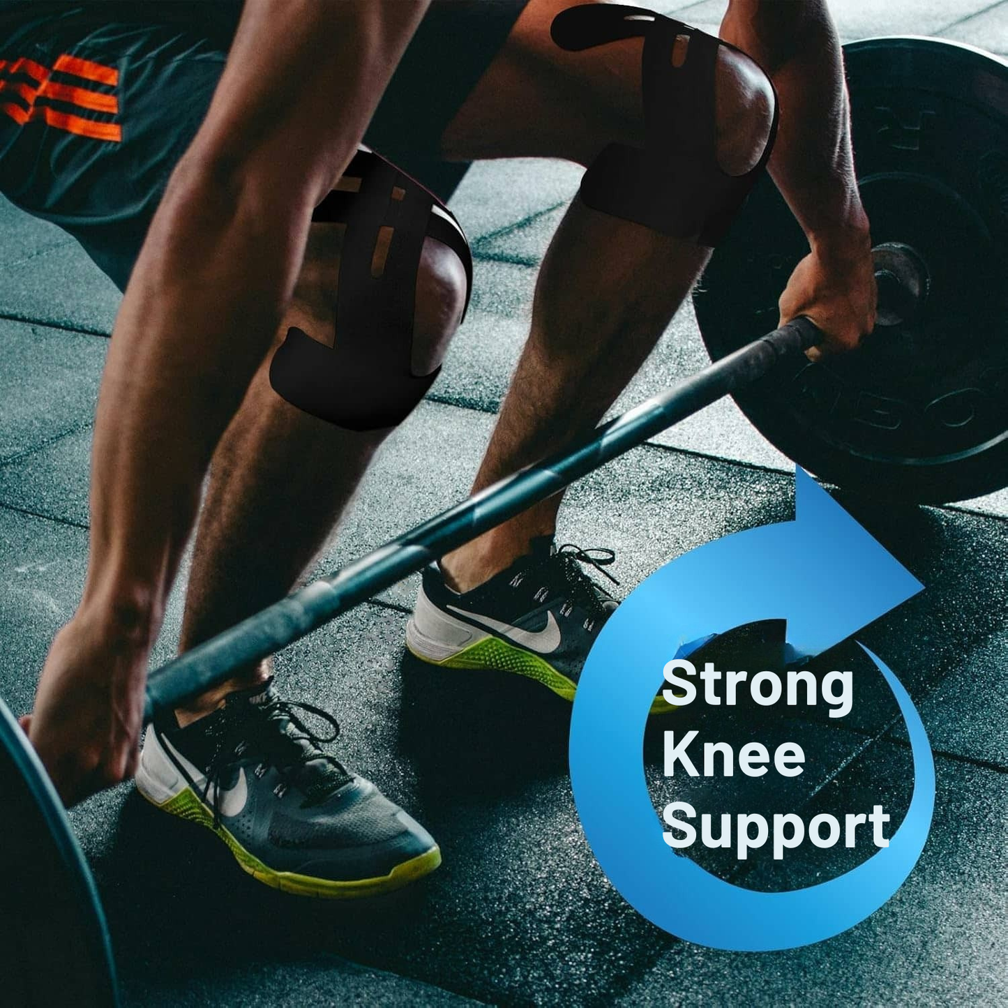 Pre-Cut Kinesiology Knee Tape – Breathable Elastic Sports Support Strips