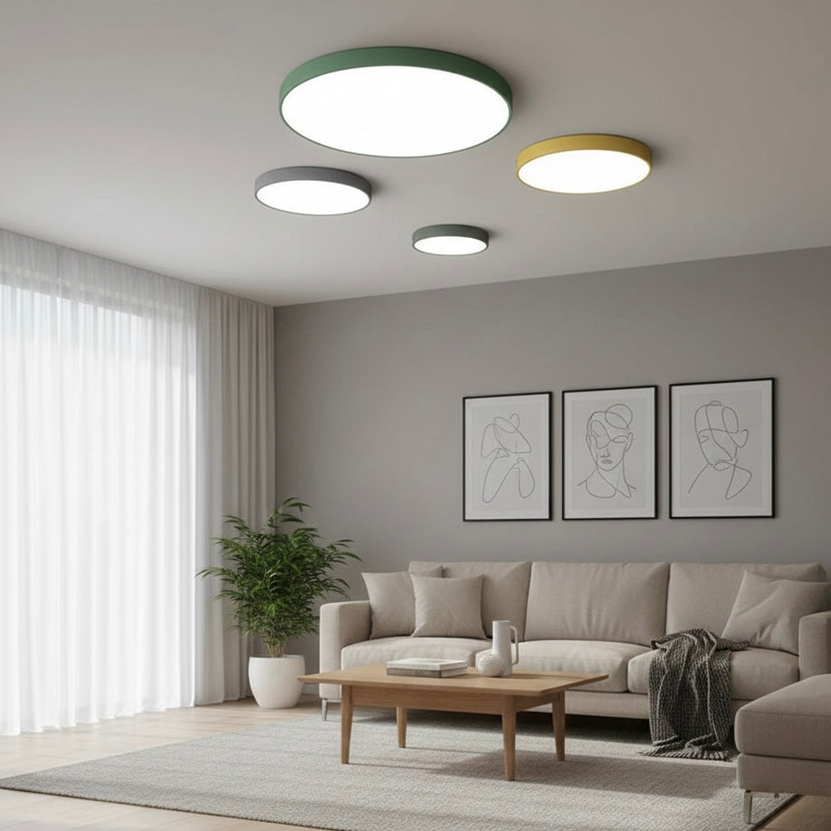 LED Flush Mount Ceiling Light – 23cm/30cm, 3-Color Dimming, IP20