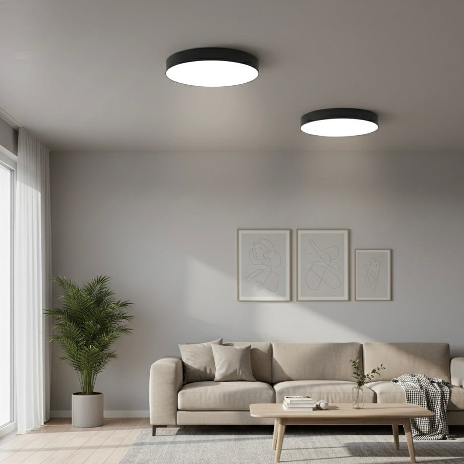 LED Flush Mount Ceiling Light – 23cm/30cm, 3-Color Dimming, IP20