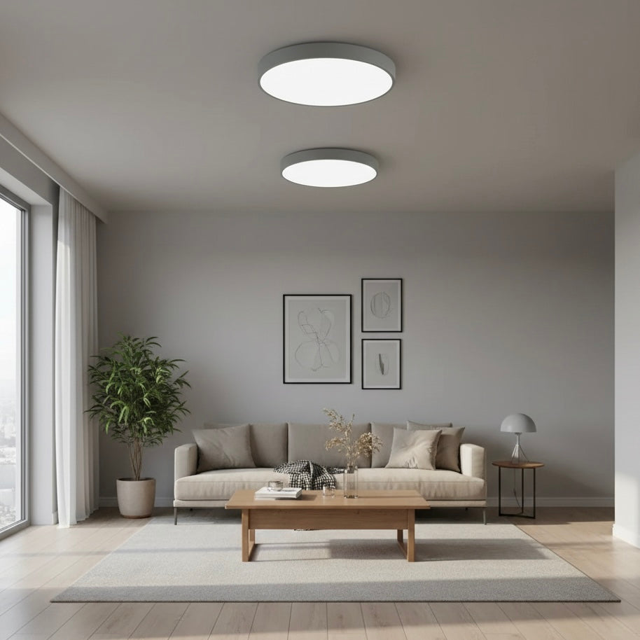 LED Flush Mount Ceiling Light – 23cm/30cm, 3-Color Dimming, IP20