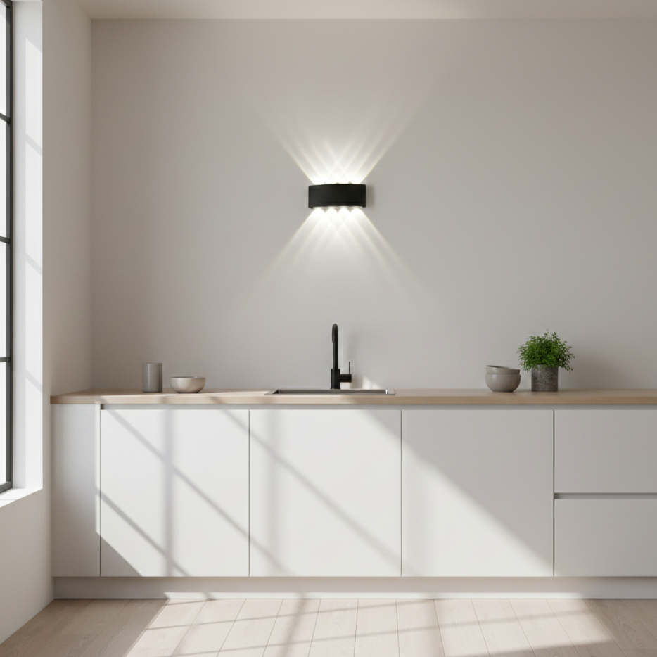 Modern LED Wall Sconce – 2W–8W, 3 Color Temperatures, IP20