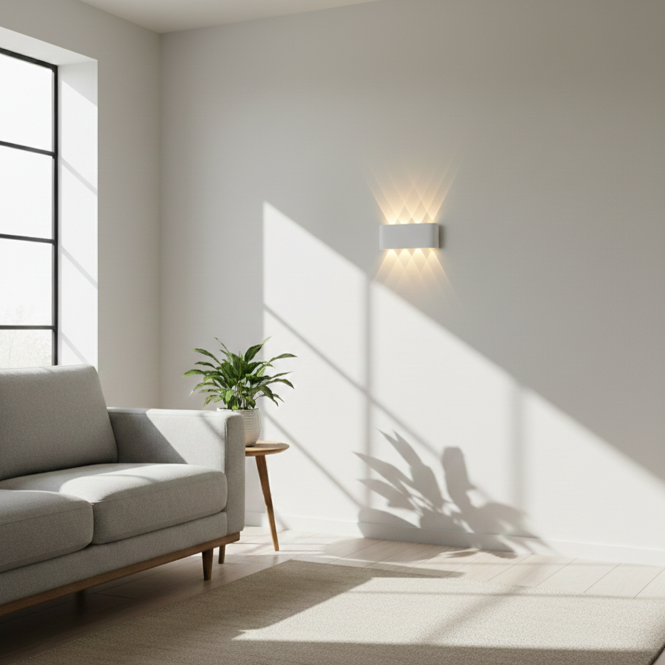 Modern LED Wall Sconce – 2W–8W, 3 Color Temperatures, IP20