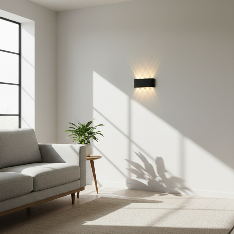 Modern LED Wall Sconce – 2W–8W, 3 Color Temperatures, IP20