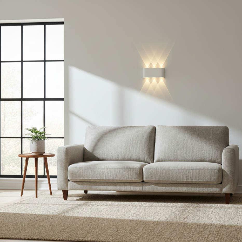 Modern LED Wall Sconce – 2W–8W, 3 Color Temperatures, IP20