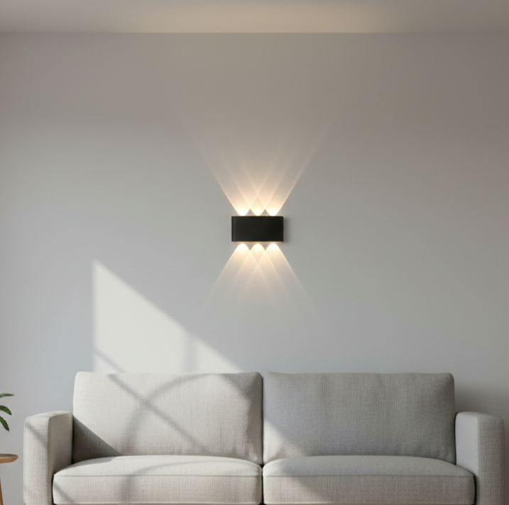 Modern LED Wall Sconce – 2W–8W, 3 Color Temperatures, IP20