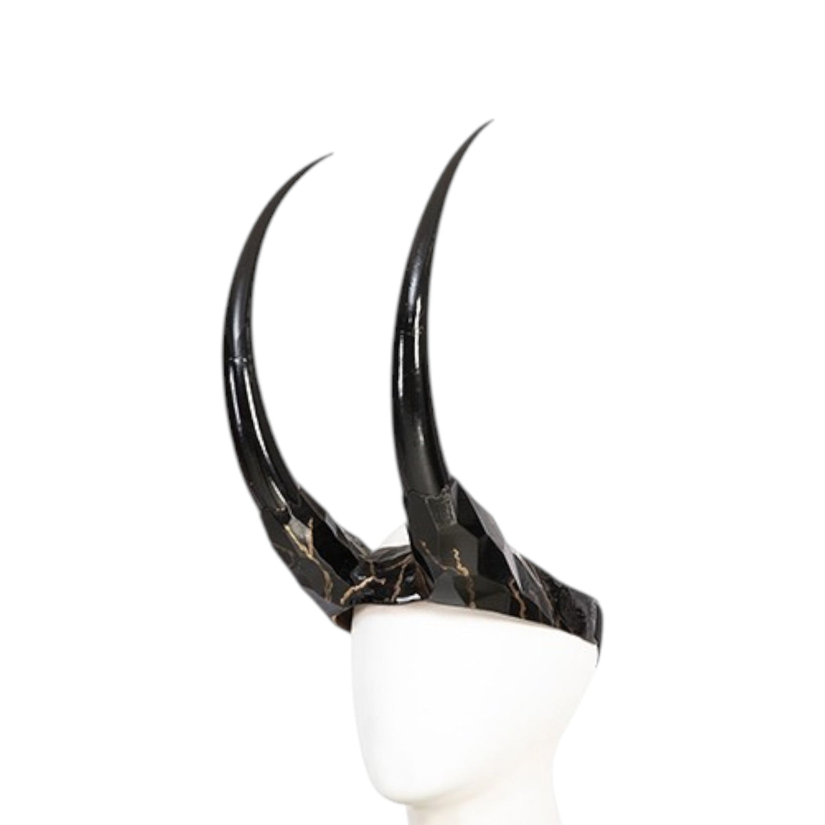 Gold Horned Trickster Costume Headpiece