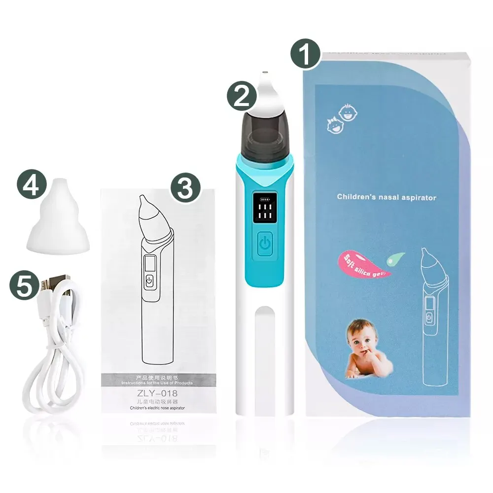 Elektrischer Nasensauger für Babys – Rückfluss-Schutz & USB-C Akku