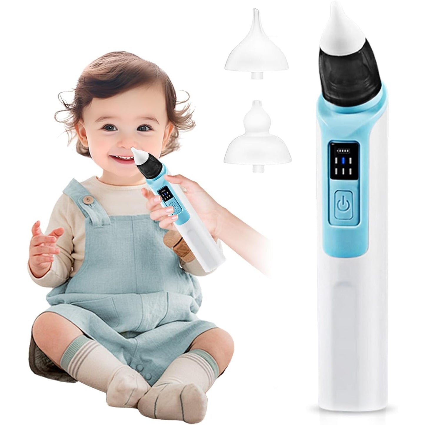 Elektrischer Nasensauger für Babys – Rückfluss-Schutz & USB-C Akku