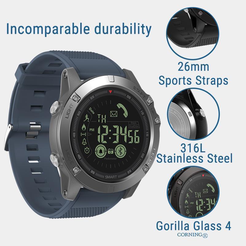 Wasserdichte Outdoor Smartwatch – Aktivitätstracking & Benachrichtigungen