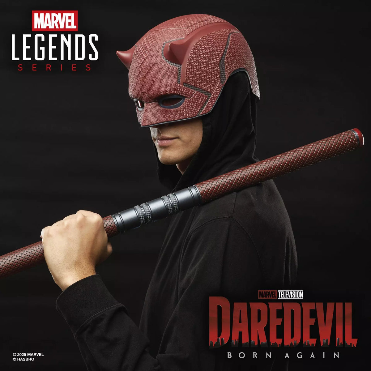 Red Horned Vigilante Roleplay Mask and Two-Piece Club