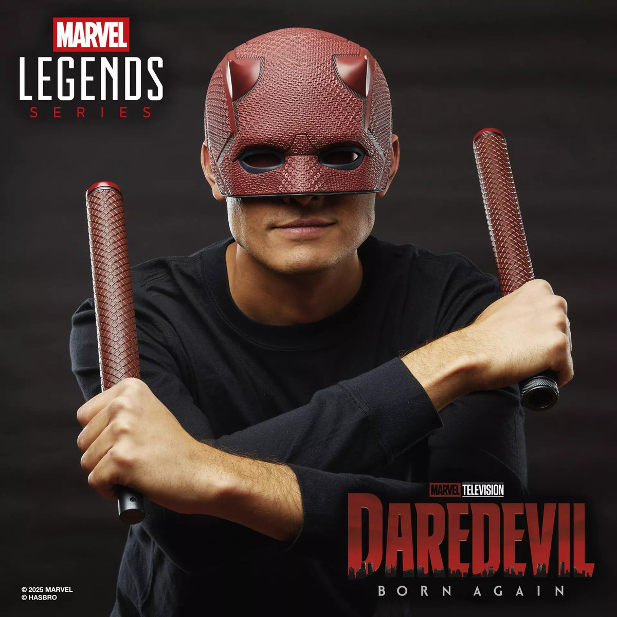 Red Horned Vigilante Roleplay Mask and Two-Piece Club