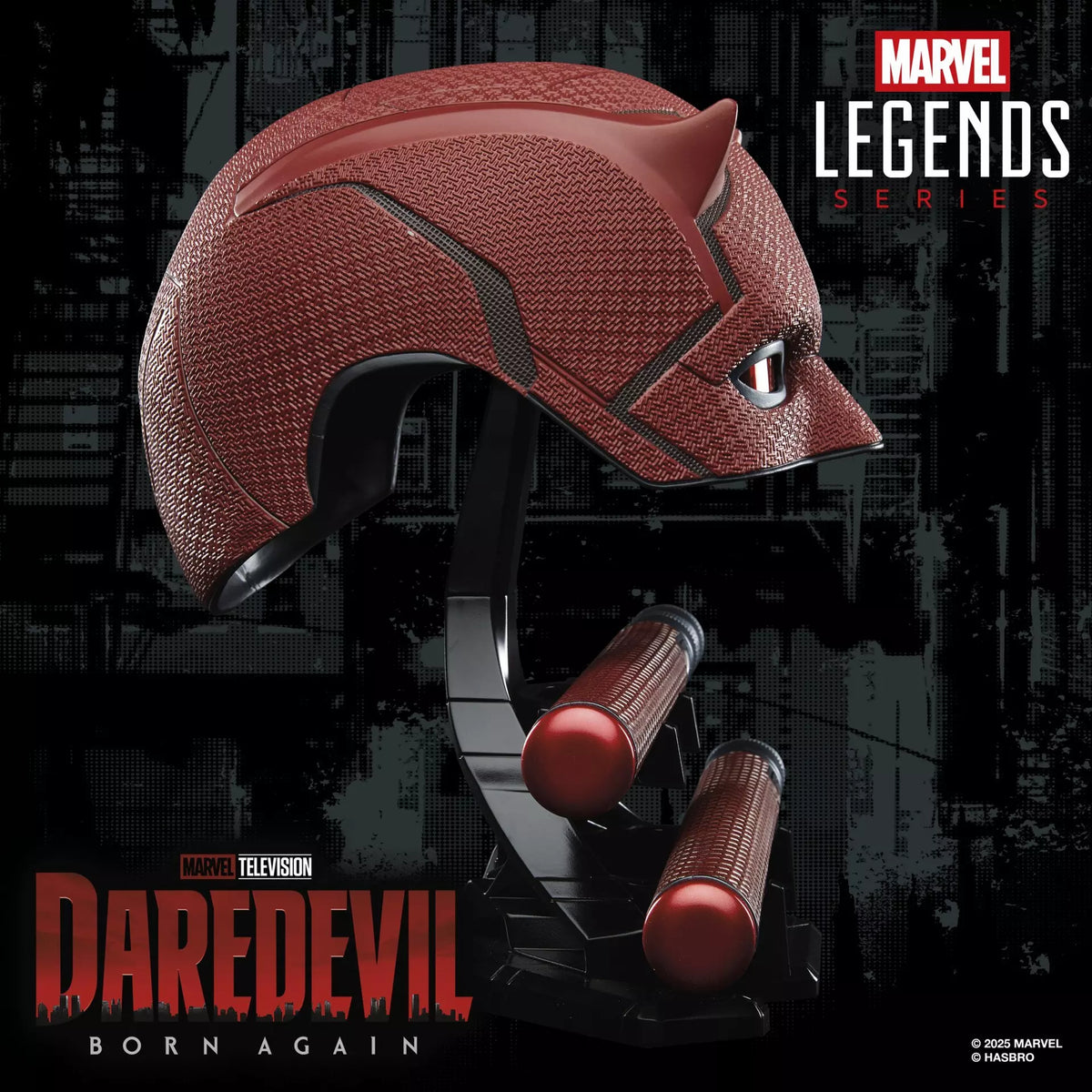 Red Horned Vigilante Roleplay Mask and Two-Piece Club