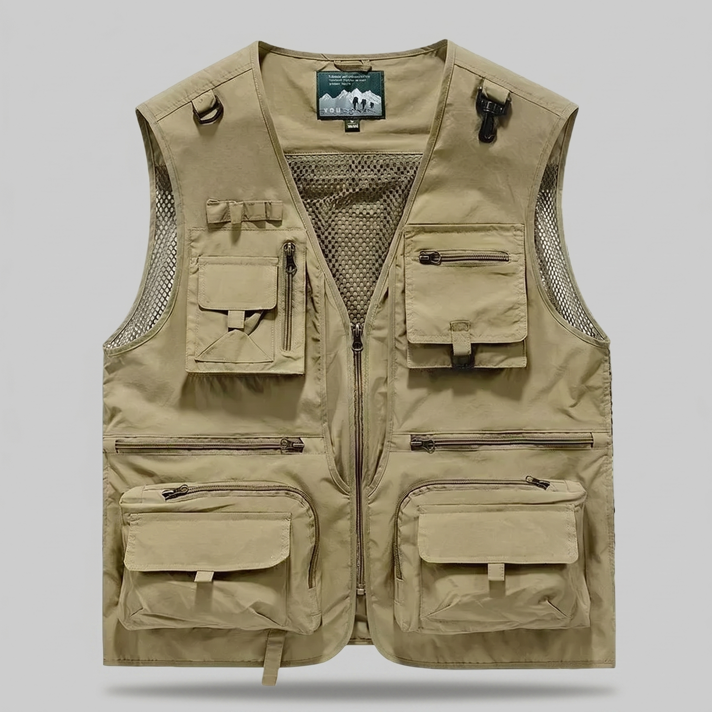 Breathable Utility Vest – Lightweight Multi-Pocket Mesh Outdoor Vest